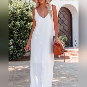 NWOT - Super Soft White Maxi Dress